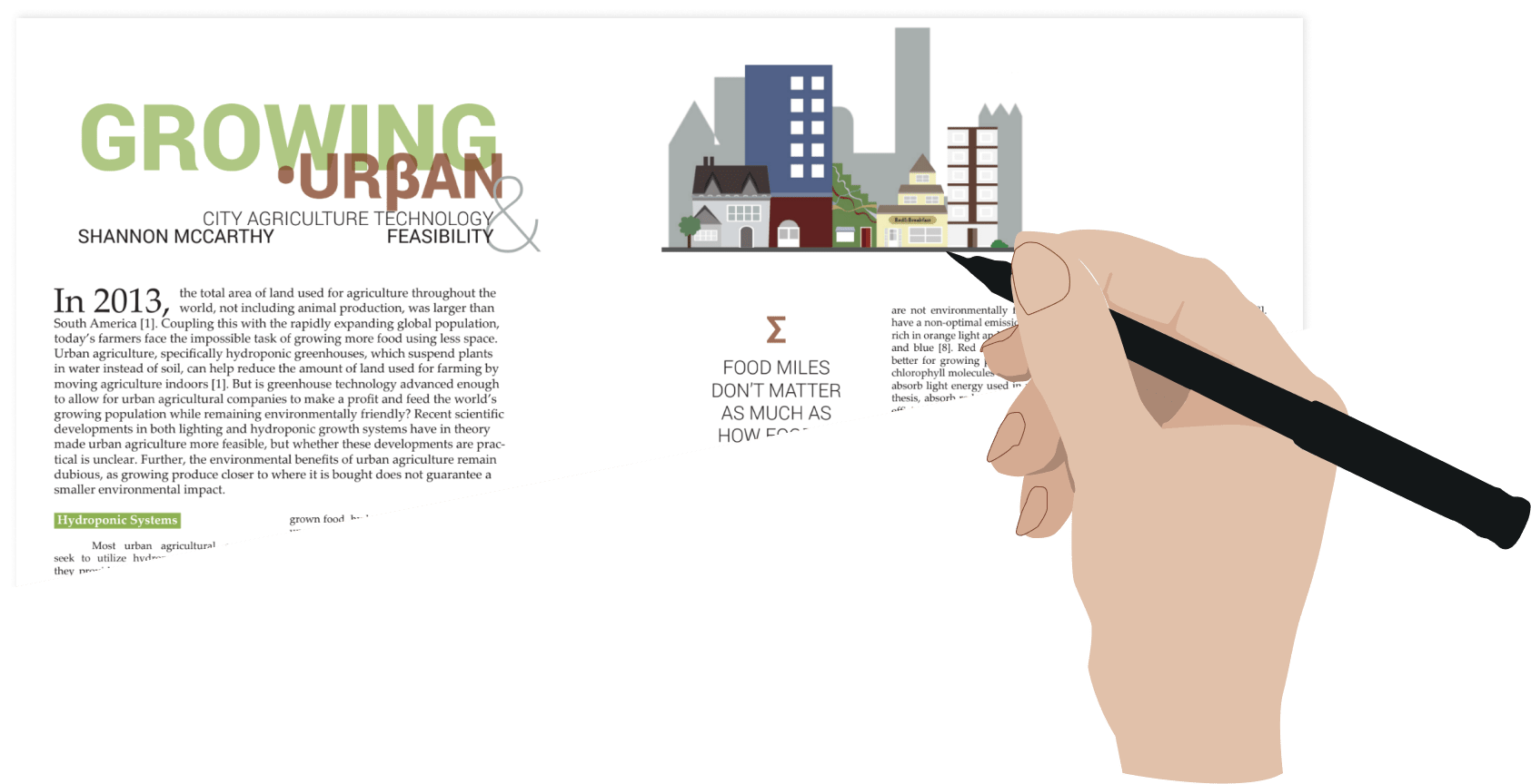 Illustration of Growing Urban illustration project